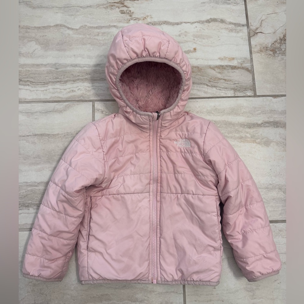 The North Face Light Pink reversible 3T jacket